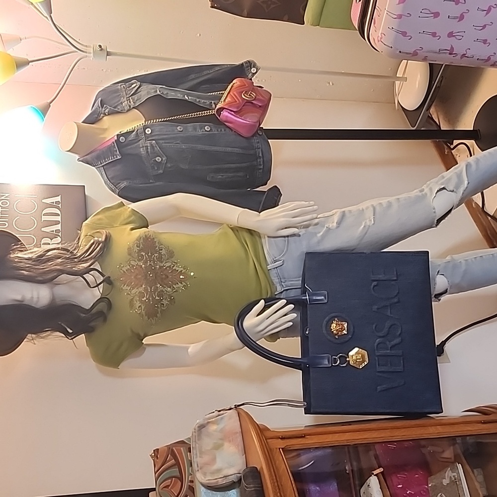 Versace brand Denim Tote bag - Picture 14 of 15